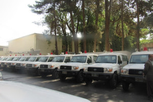 یونسف ۳۰ عراده آمبولانس به وزارت صحت عامه افغانستان کمک کرد