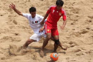پیروزی پر گل ساحلی بازان افغانستان در برابر میزبان