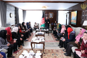 استقبال رییس جمهور از دستآورد تیم ماین پاکی زنان بامیان