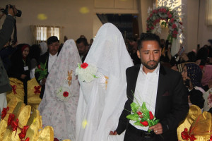 برگزاری مراسم عروسی دسته‌جمی 56 زوج جوان در کابل