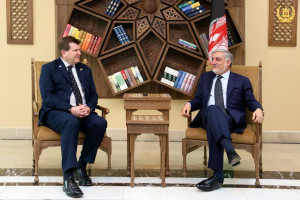 عبدالله عبدالله با رئیس اداره توسعه بین‌المللی بریتانیا دیدار کرد