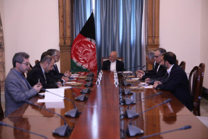 وزیر نیروی ایران با عبدالله و غنی در کابل دیدار کرد