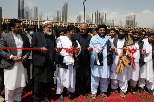 کار پروژه مرکز تجارتی و مسکونی گلبهار در کابل آغاز شد