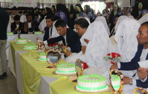 مراسم عروسی 72 زوج در کابل برگزار شد