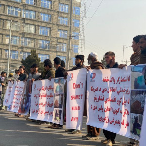 تظاهرات-علیه-تحریم‌های-آمریکا-در-شهر-کابل