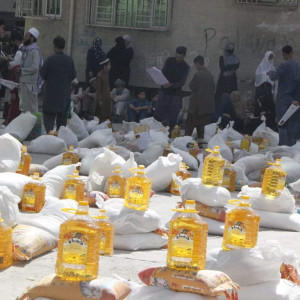 توزیع-مواد-خوراکی-به-۵۰۰-خانواده-بی‌بضاعت-در-کابل