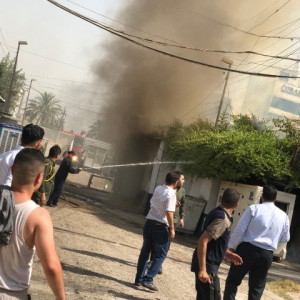 سفارت-افغانستان-در-عراق-آتش-گرفت