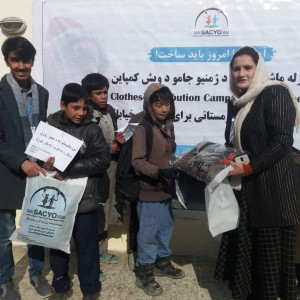 توزیع-لباس‌های-زمستانی-به-۱۵۰-کودک-خیابانی-در-کابل