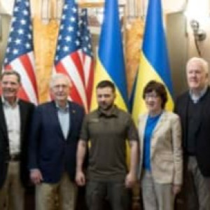 دیدار-«زلنسکی»-با-سناتوران-آمریکایی-در-اوکراین