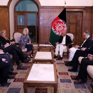 دیدار-رییس-جمهور-با-معاون-وزیر-خارجه-امریکا-در-کابل