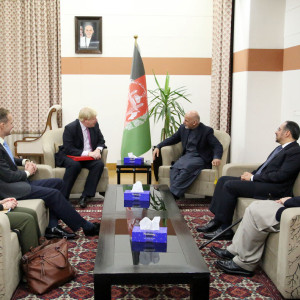 رئیس-جمهورغنی-با-وزیر-خارجه-بریتانیا-دیدار-کرد