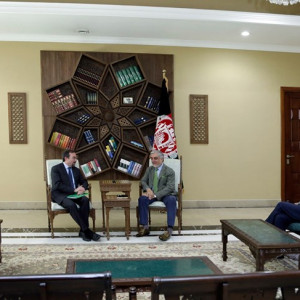 رییس-اجراییه-با-سفیر-امریکا-در-کابل-ملاقات-نمود
