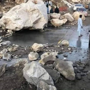 بزرگ‌راه-کابل-جلال‌آباد-به-دلیل-لغزش-کوه-مسدود-شد