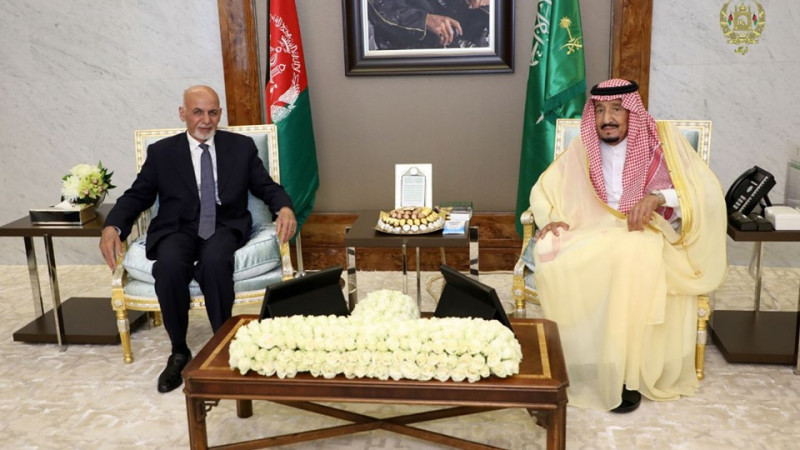 غنی-و-پادشاه-عربستان-بر-همکاری-های-دو-جانبه-تاکید-کردند