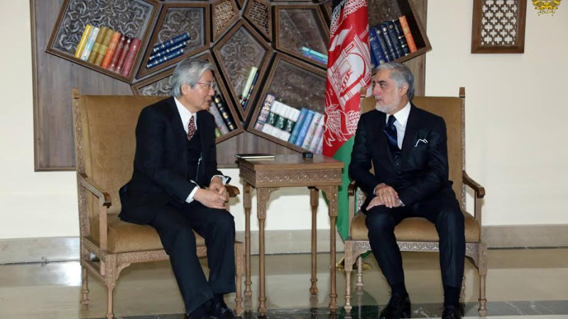 رئیس-اجرائیه-با-نماینده-سازمان-ملل-در-افغانستان-دیدار-کرد