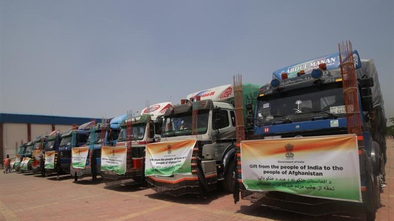 هند-کمک-غذایی-و-بشردوستانه-به-افغانستان-ارسال-می‌کند