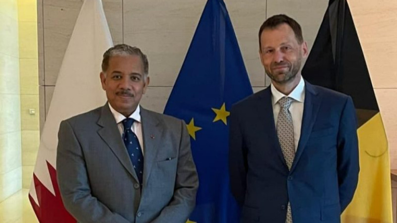 رایزنی-سفیر-قطر-با-نماینده-اتحادیه-اروپا-در-مورد-صلح