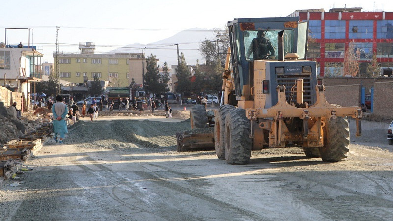 کابل؛-کار-ساخت-جاده-نقاش-کمپنی-درصد-تکمیل-شده-است