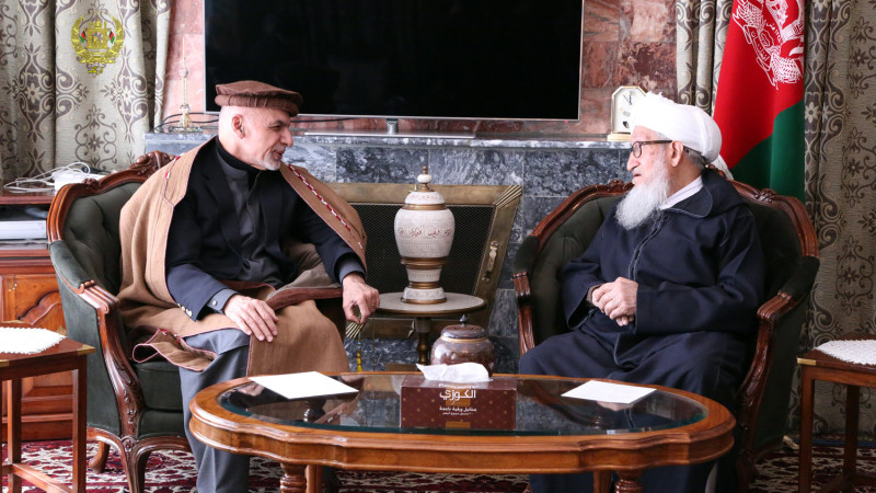 دیدار-رئیس-جمهورغنی-با-دو-پیر-سیاست-افغانستان