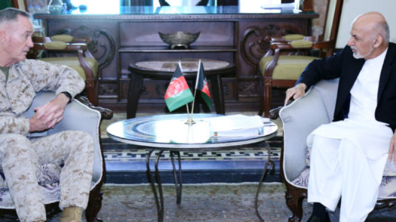 رئیس-جمهورغنی-با-رئیس-ستاد-کل-ارتش-آمریکا-دیدار-کرد