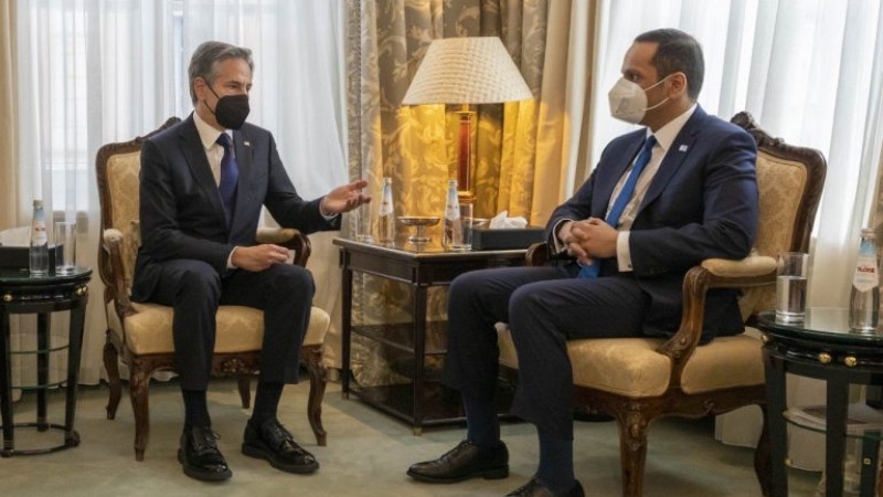 وزیران-خارجه-امریکا-و-قطر-درباره-افغانستان-گفت‌وگو-کردند