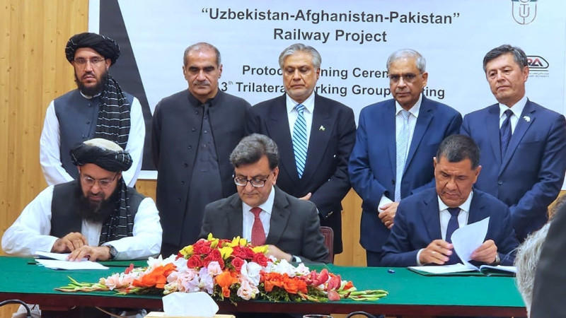 امضای-تفاهمنامه-پروژه‌-افغان-تراس-میان-افغانستان-پاکستان-و-ازبیکستان