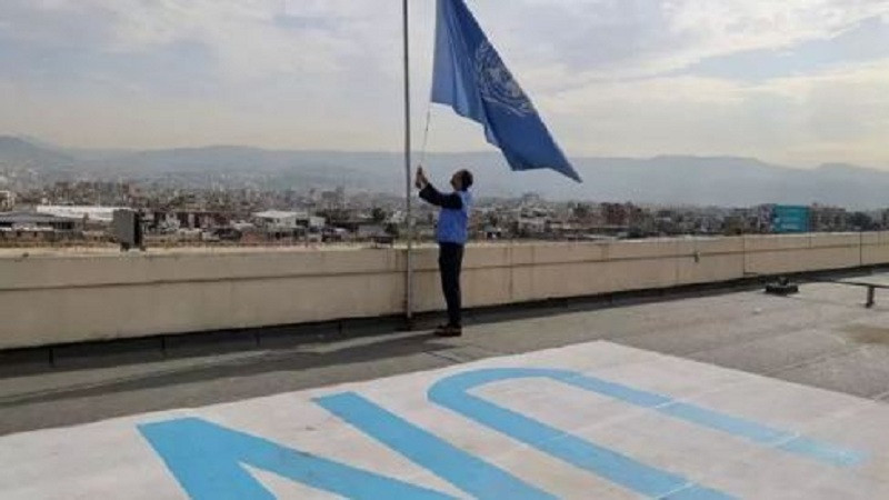 سازمان-ملل-پرچم-خود-را-به-حالت-نیمه-برافراشته-در-آورد