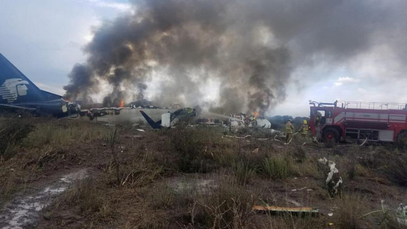 سقوط-هواپیما-در-مکزیک-زخمی-برجا-گذاشت