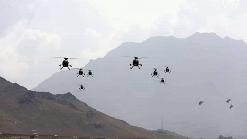 مانور-نظامی-نیروهای-امنیتی-در-آسمان-کابل