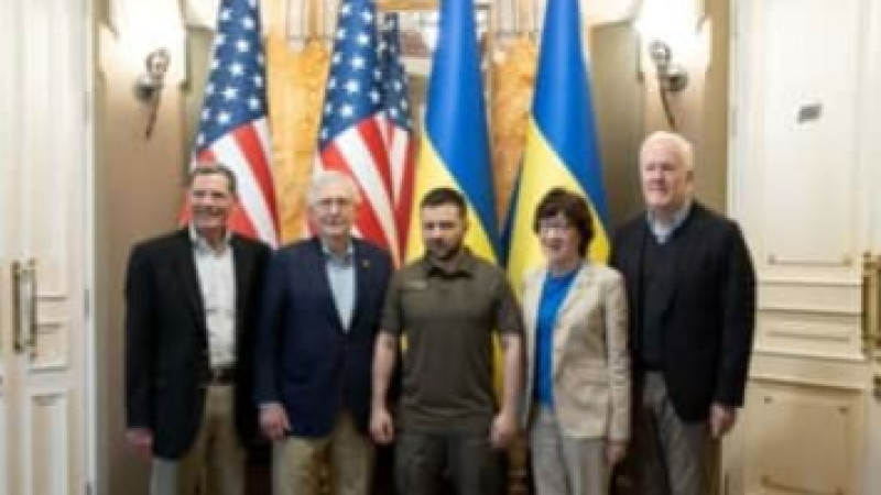 دیدار-«زلنسکی»-با-سناتوران-آمریکایی-در-اوکراین