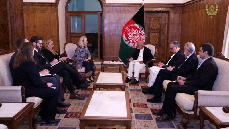 دیدار-رییس-جمهور-با-معاون-وزیر-خارجه-امریکا-در-کابل