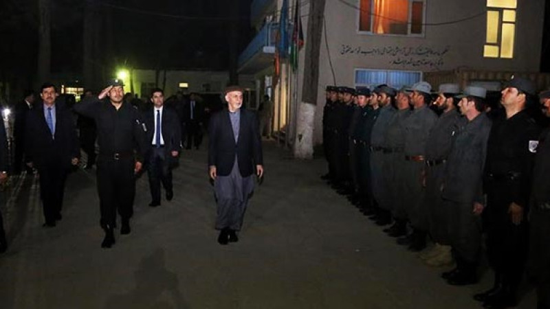 دیدار-شبانه-اشرف-غنی-با-مسوولان-پولیس-کابل