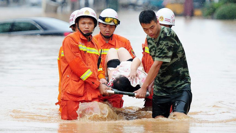 سیلاب‌های-شدید-در-چین-جان-۱۲-تن-را-گرفت