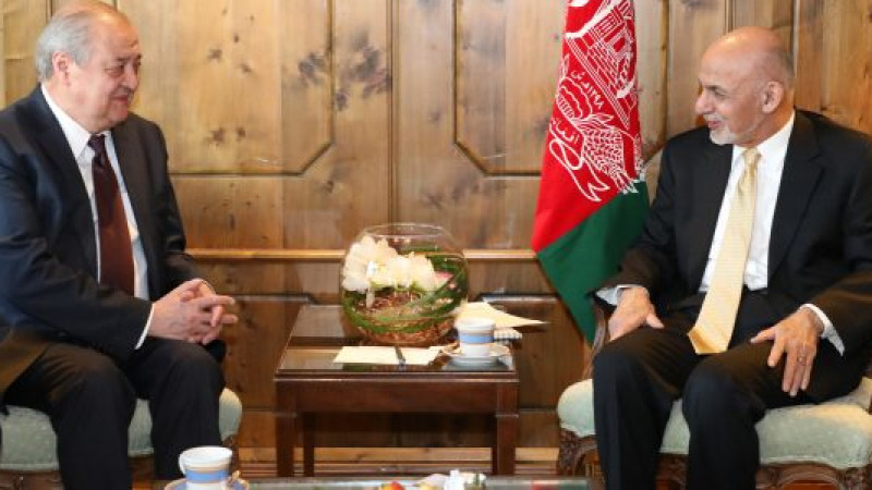 رئیس-جمهور-غنی-با-وزیر-خارجه-ازبکستان-روی-پروسه-صلح-بحث-کرد