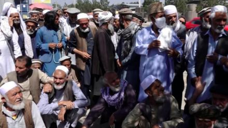 اعتراض-بازنشسته‌گان در-کابل
