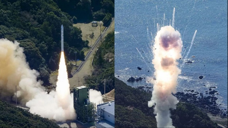 موشک-ماهواره‌بر-جاپانی-منفجر-شد