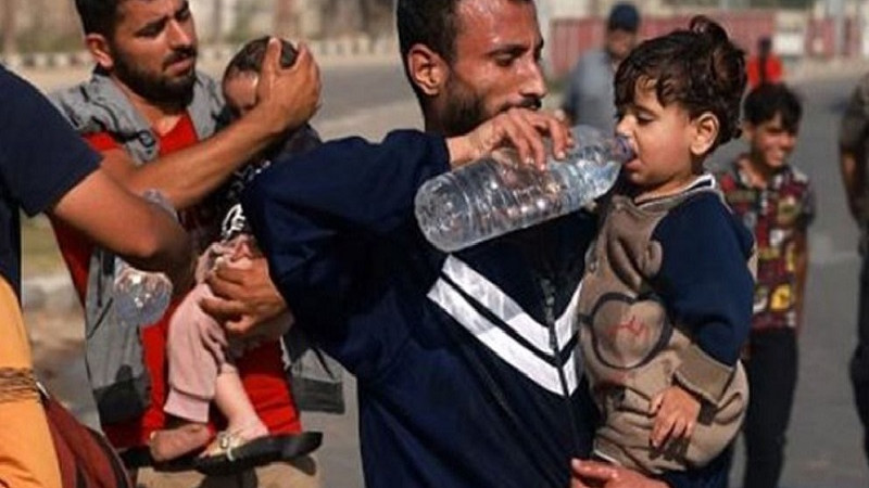 آوارگان-غزه-به-آب-آشامیدنی-دسترسی-ندارند