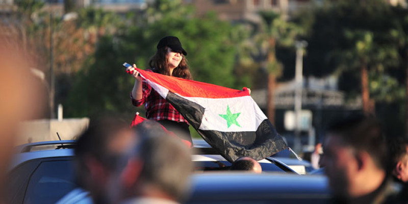 مردم سوریه امروزصبح بعد از حمله آمریکا + تصویر