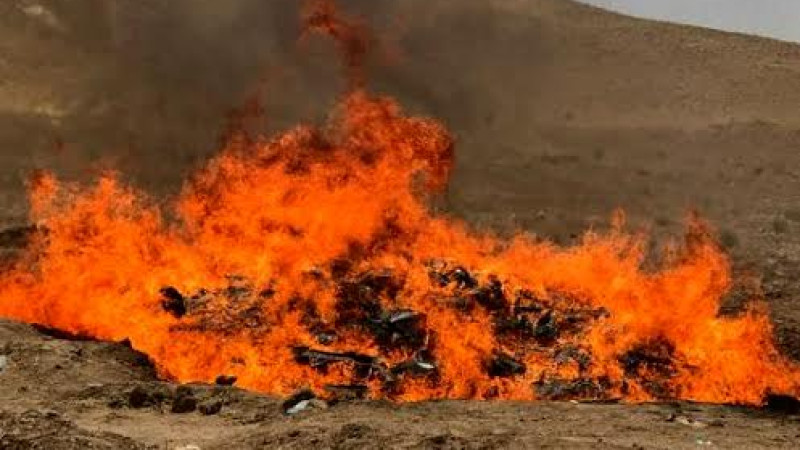 بیش-از-هزار-لیتر-تیزاب-در-هرات-حریق-شد