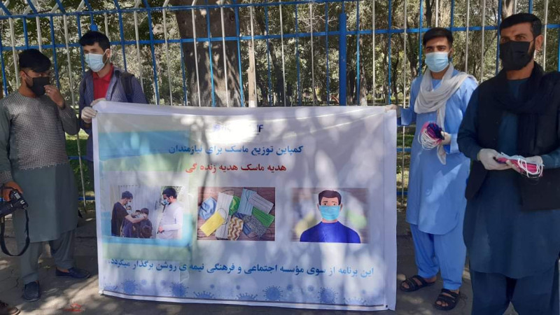 توزیع-بیش-از-۵-هزار-ماسک-توسط-یک-نهاد-فرهنگی-در-کابل