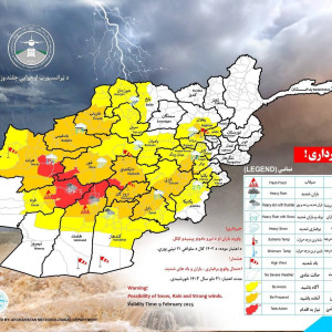 احتمال-بارش-باران-و-ریزش-برف-در-۲۵-ولایت