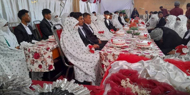 برگزاری ازدواج دسته جمعی ۱۲۵ زوج در بلخ