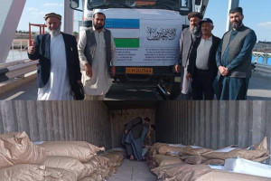 محموله تخم‌های بذری ازبیکستان به افغانستان رسید