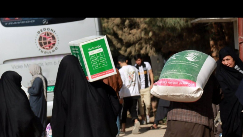 توزیع-کمک-غذایی-عربستان-به-مهاجران-بازگشتی-در-هرات